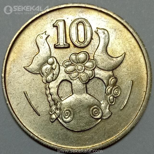 سکه 10 سنت قبرس 1985 (UNC)