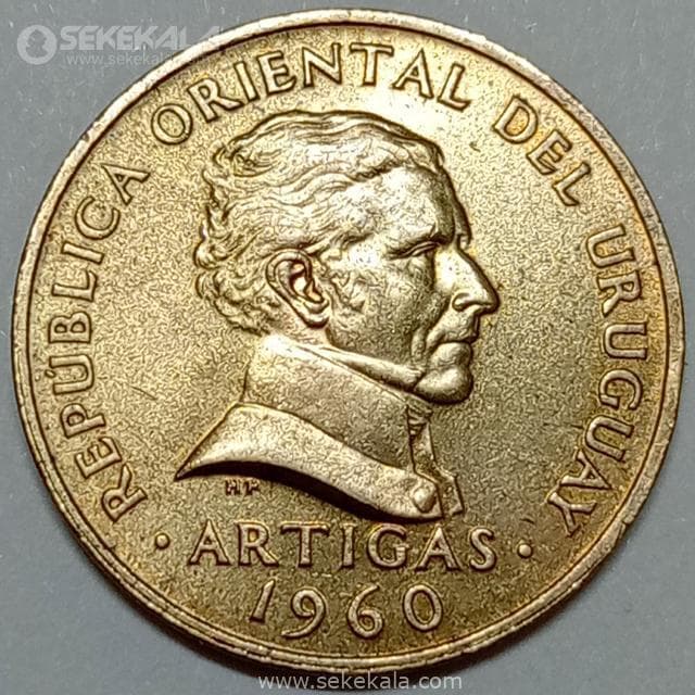 سکه 5 سنتسیمو کمیاب اروگوئه 1960 (کیفیت UNC)