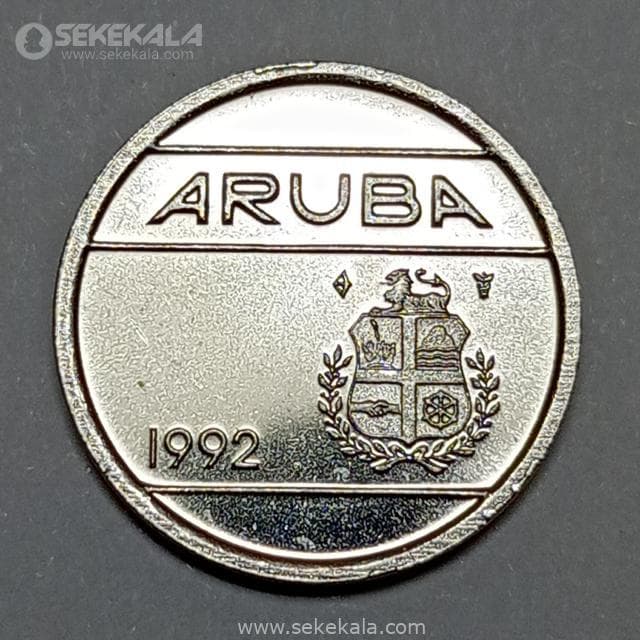 سکه کمیاب 5 سنت آروبا 1992 (UNC)