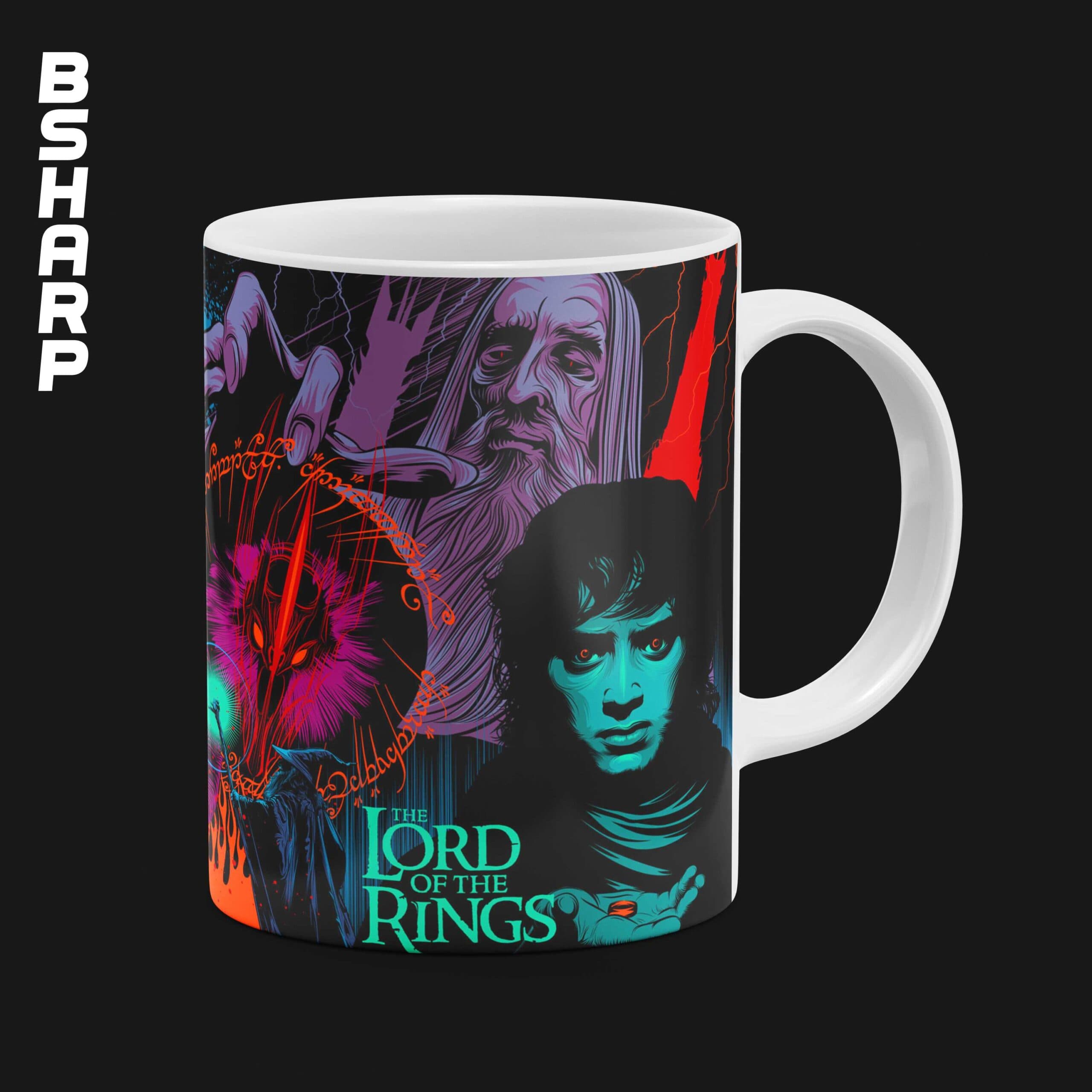 ماگ The Lord of the Rings طرح شخصیت ها