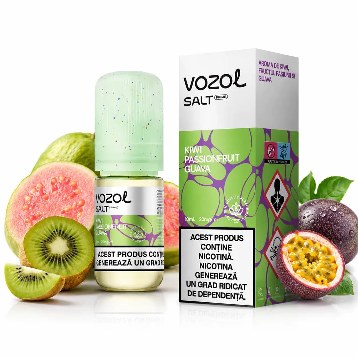 سالت وزول کیوی پشن فروت گوآوا | VOZOL SALT KIWI PASSION FRUIT GUAVA اورجینال