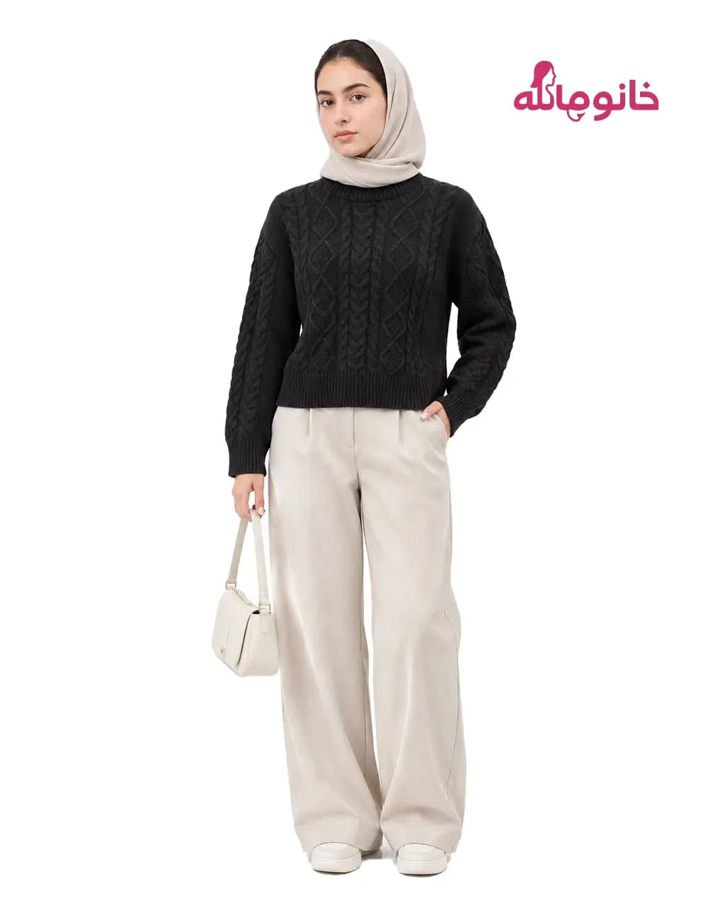 ژاکت زنانه nizel 50104 بافت یقه 5 سانت