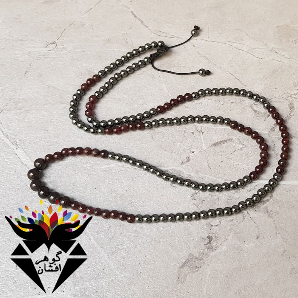 سینه ریز حدید و یاقوت گارنت اصل شیک کد S_1025