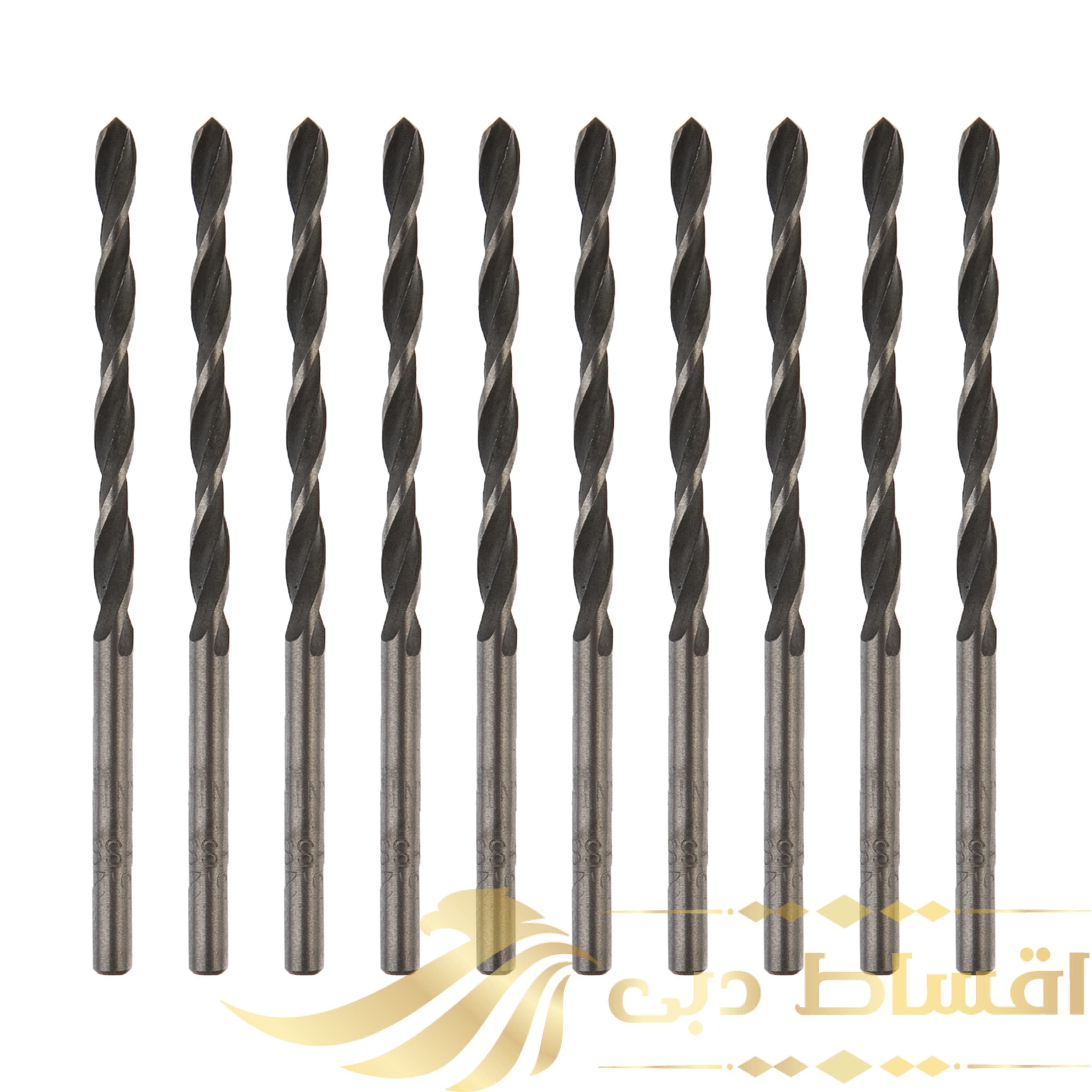 مته آهن سوپر پولیش کد 01 سایز 3.2 میلی متر بسته 10 عددی