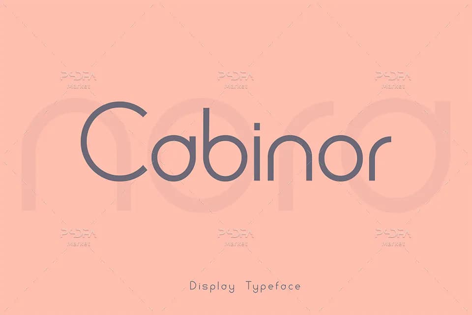 فونت انگلیسی نمایشی و مدرن Cabinor