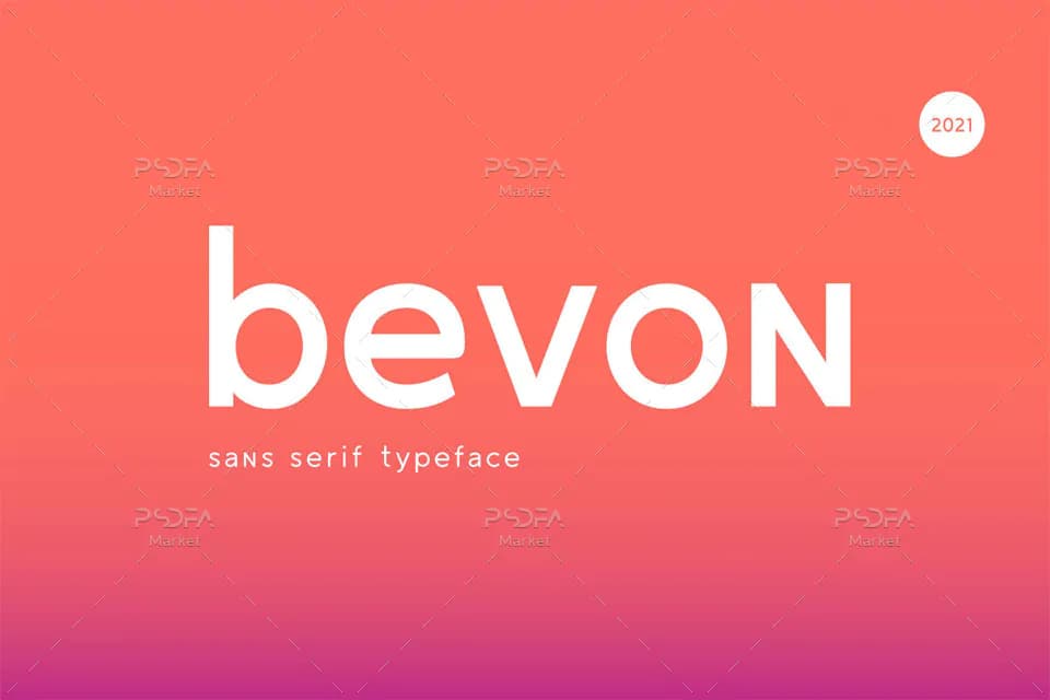فونت سنس سریف انگلیسی Bevon