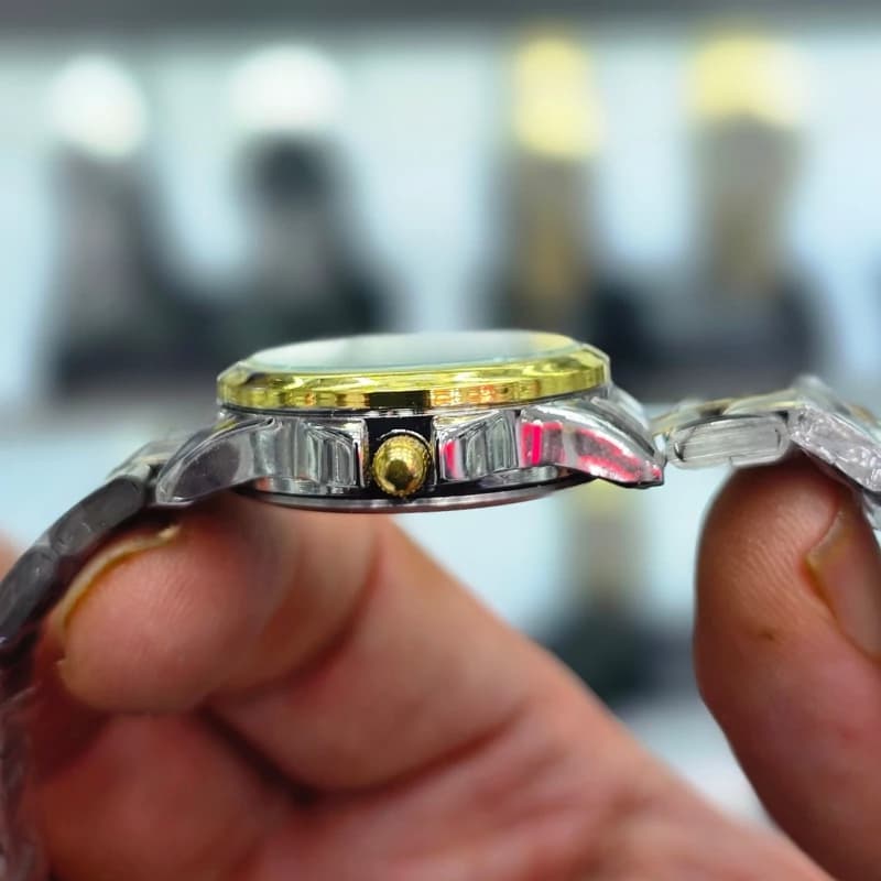 ساعت مچی زنانه کاسیو CASIO تقویم دار دورنگ — تصویر ۶