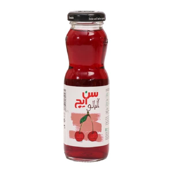 نکتار آلبالو شیشه ای سن ایچ 200 میلی لیتر