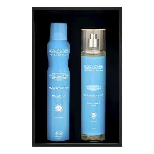 ست هدیه زنانه روشاس آکواوومن بادی کر | Body Care Rochas Aquawoman Women Gift Set