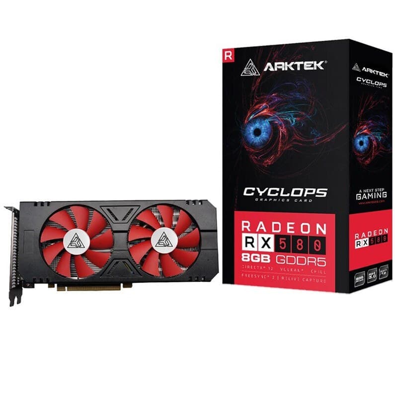 کارت گرافیک ARKTEK CYCLOPS RX 580 GDDR5 8GB