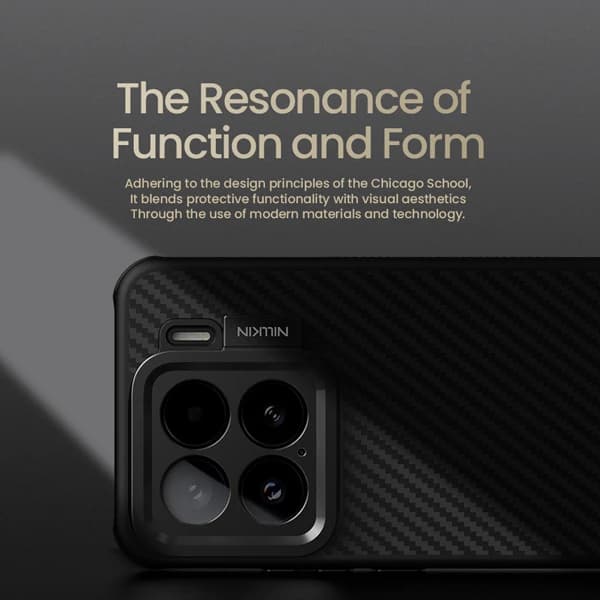 گارد کربنی مگنتی کمرا استند Xiaomi 15 مارک نیلکین مدل CarboProp Fine Hole — تصویر ۸