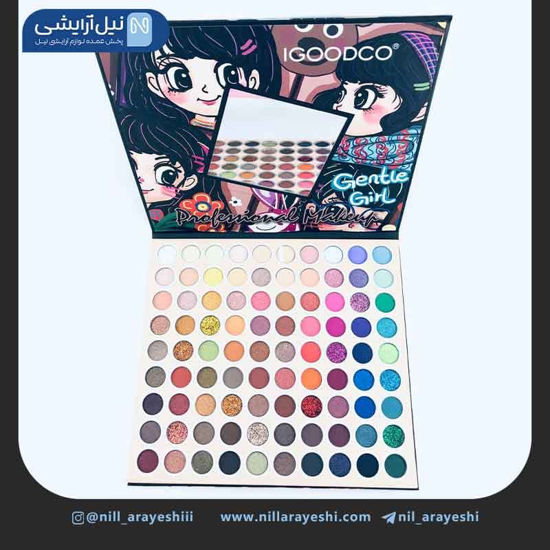پالت سایه 90 رنگ‌ طرح دختر آیگودکو کد lk2823