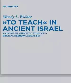 دانلود کتاب To Teach in Ancient Israel: A Cognitive Linguistic Study of Biblical Hebrew Lexical Set (Beihefte zur Zeitschrift