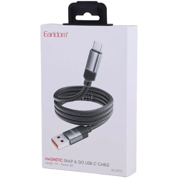 کابل تایپ سی فست شارژ 3 آمپر ارلدام EC-207C طول 1 متر — تصویر ۹