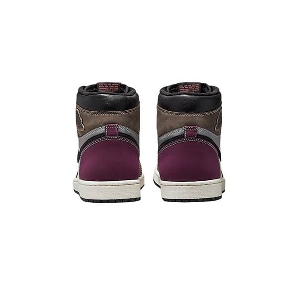 کفش نایک ایرجردن 1 قهوه ای زرشکی Nike Air Jordan 1 Hand Crafted — تصویر ۴