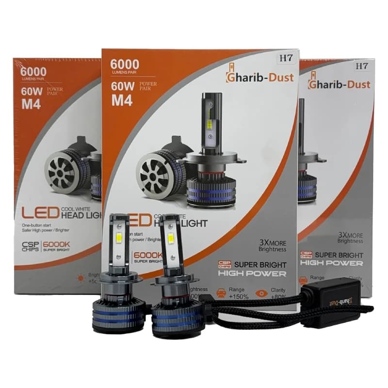 هدلایت M4 پایه H7 برند غریب دوست 50 وات بسته 2 عددی