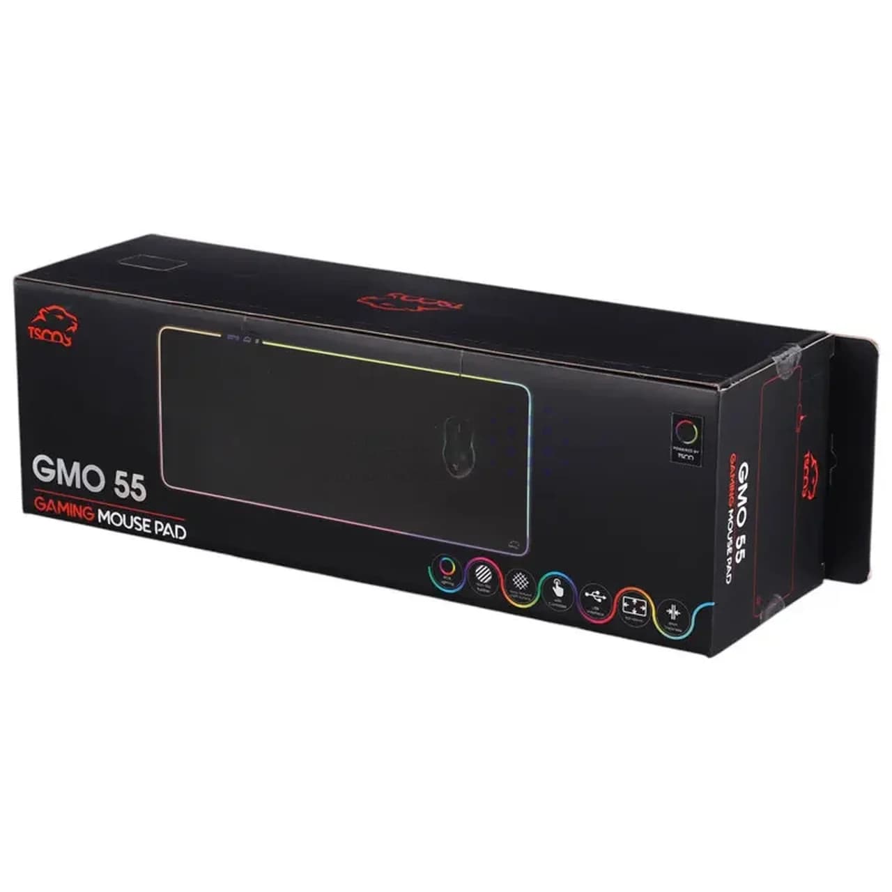 ماوس پد گیمینگ TSCO مدل GMO 55 – مشکی (گارانتی 18 ماهه تسکو) — تصویر ۷