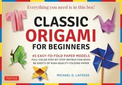 دانلود کتاب کیت اوریگامی کلاسیک برای مبتدیان Classic Origami for Beginners Kit 2018