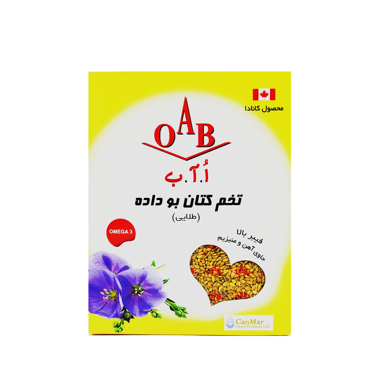 تخم کتان بو داده ( طلایی ) ۲۰۰ گرم OAB