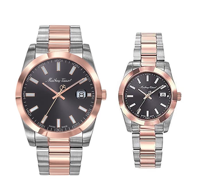 ساعت مچی متی تیسوت ست زنانه و مردانه مدل MATHEY TISSOT H450RN D450RN
