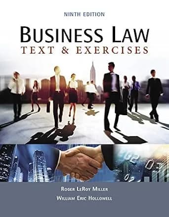 و دانلود نسخه کامل کتاب زبان اصلی Business Law: Text & Exercises PDF | دانلود کتاب خارجی