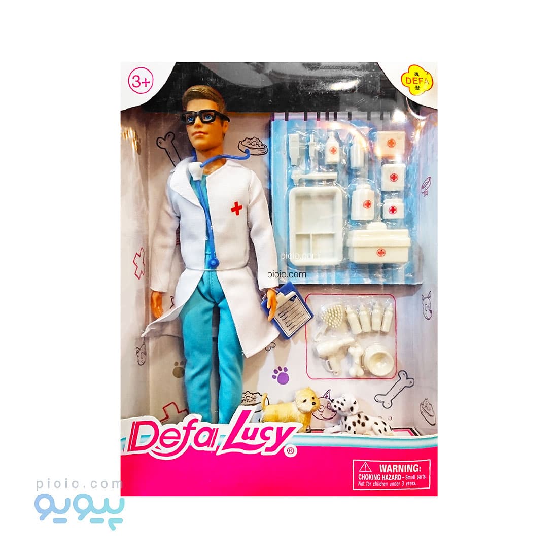 عروسک باربی مرد دامپزشک defa lucy آیتم 8347 عمده و کارتنی