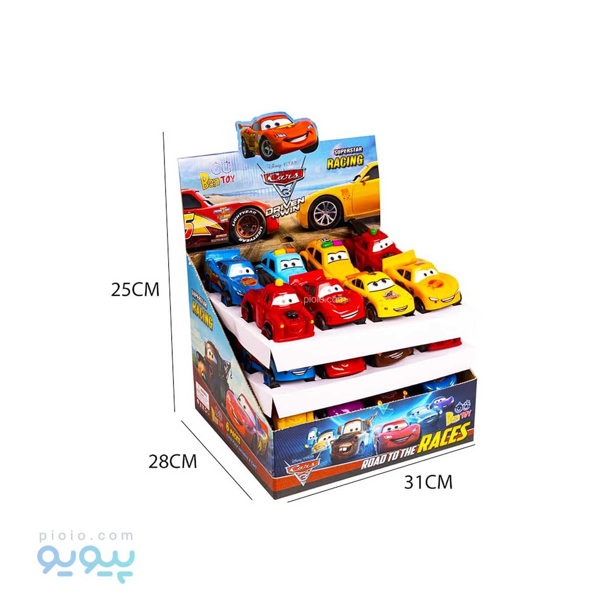 پک 32 عددی ماشین مک کویین آیتم5142 بن توی