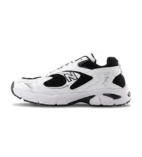 کفش مردانه اسپرت چرم مصنوعی سفید مشکی New Balance