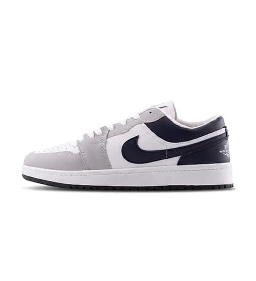 کفش مردانه روزمره چرم مصنوعی سفید طوسی Nike