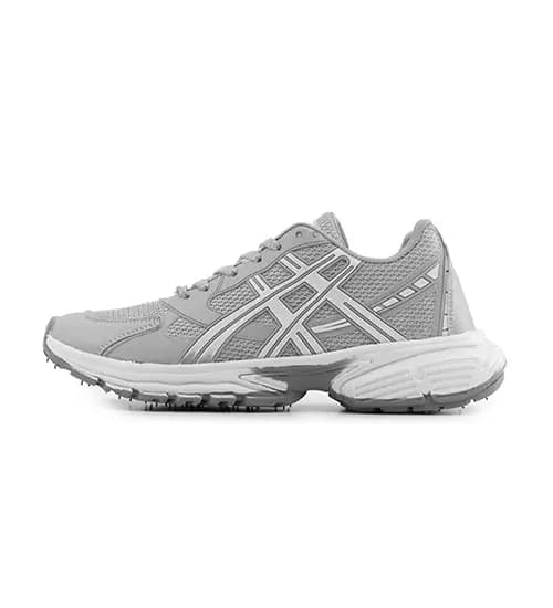 کفش مردانه اسپرت چرم مصنوعی طوسی سفید Asics