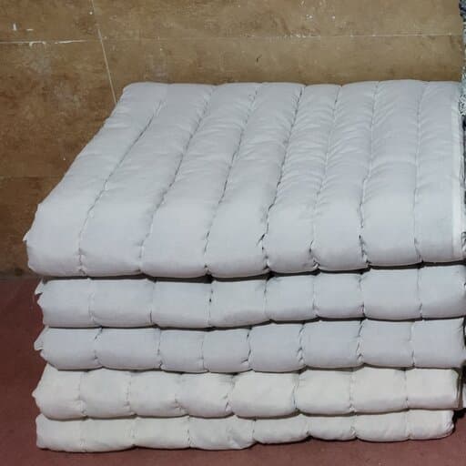 تشک مهمان و مسافرتی پشمی طبی دست دوز یک نفره 3 کیلویی پارچه متقال سایز95در195 تهیه شده از پشم شسته شده گوسفند | تشک دست دوز | تشک پشمی شسته شده | تشک پشمی ارگانیک طبیعی | تشک کودک پشمی | تشک سنتی دست