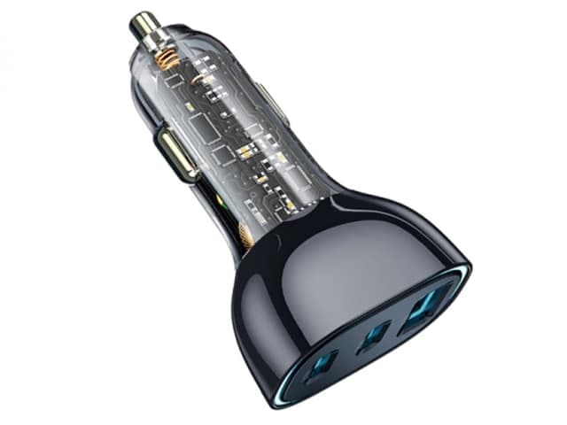 شارژر فندکی فست شارژ تایپ سی و یو اس بی 80 وات ویوو PC700 — تصویر ۳