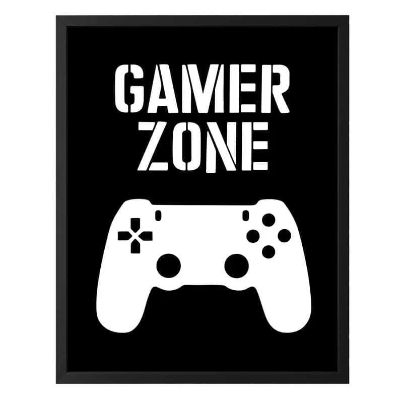 تابلو شاسی طرح Gamer Zone سایز 30*40 سانتی متر کد 1