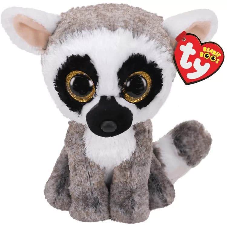 عروسک تی وای طرح میمون لمور مدل TY Lemur Linus ارتفاع 17 سانتی‌متر