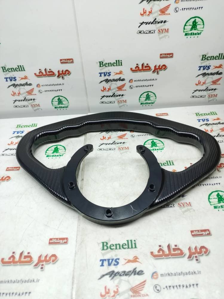 دستگیره (محافظ) باک اسپرت cnc رنتال قهرمانی انواع موتور بنلی و یاماها مشکی — تصویر ۲