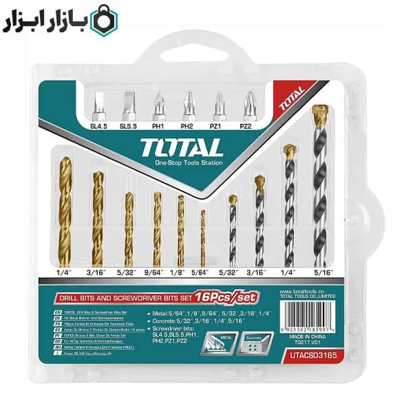 مته آھن 16 عددی توتال مدل TACSD3165