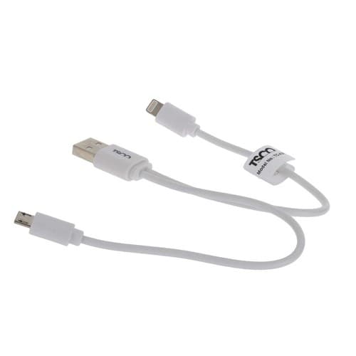 کابل تبدیل USB به MicroUSB و لایتنینگ مدل TC-A28