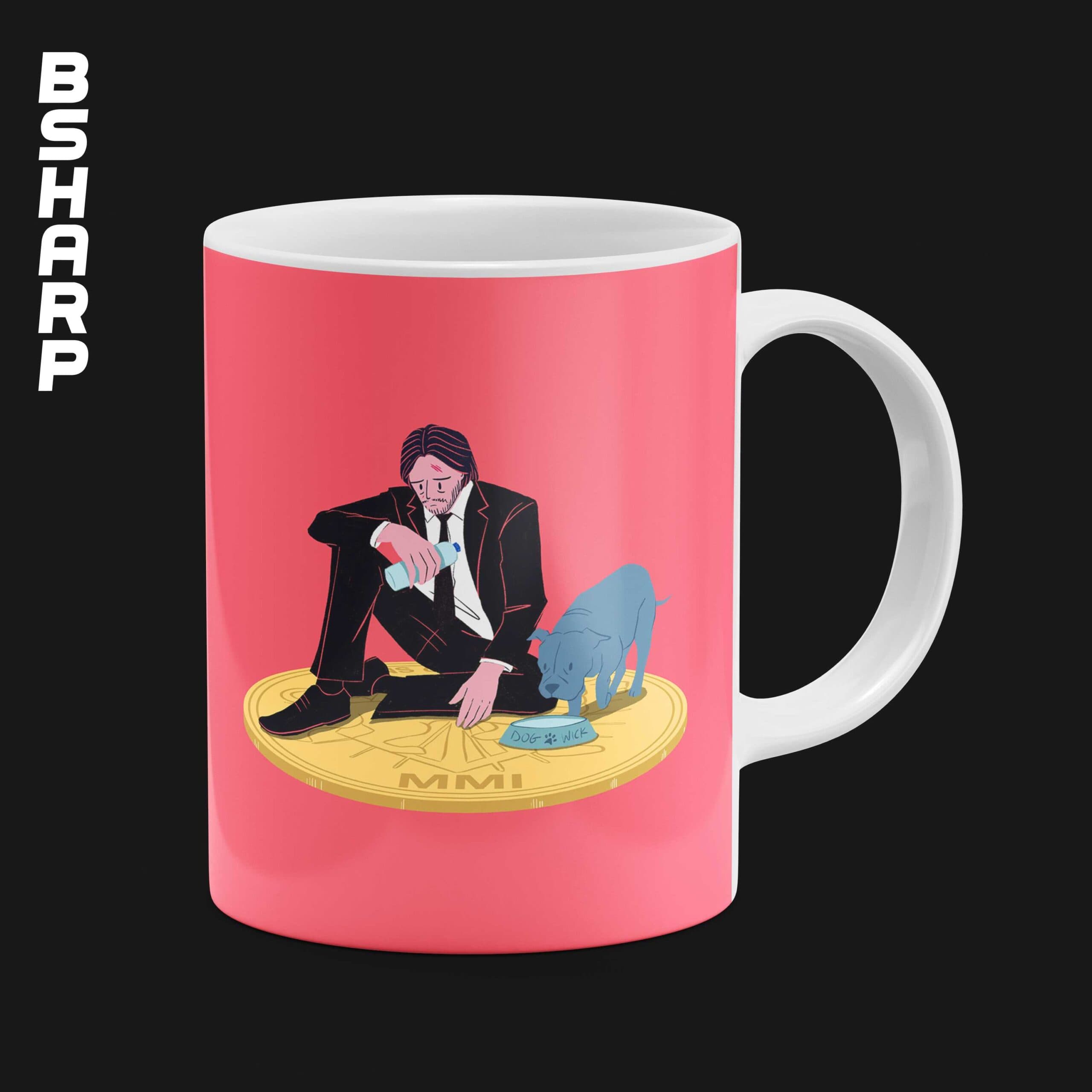 ماگ John Wick طرح Dog Wick