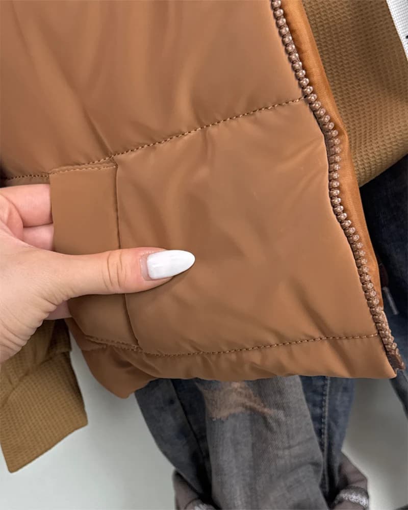 استایل آماده│پافر بچگانه سیلیکونی نسکافه ای کد 1626 — تصویر ۲