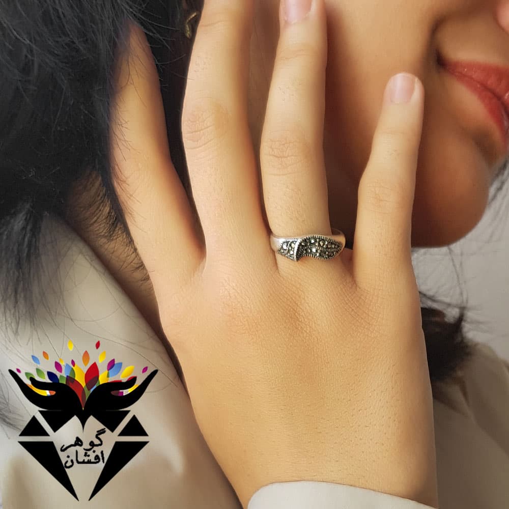 انگشتر نقره زنانه مارکازیتی کد R_2320
