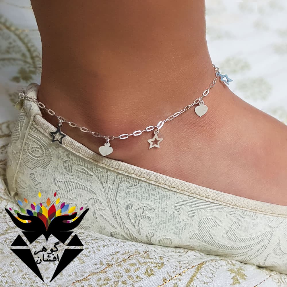 پابند نقره تایلندی طرح ستاره P3006