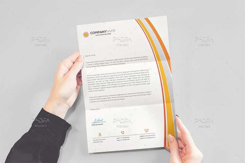 فایل وکتور سربرگ اداری و شرکتی لایه باز