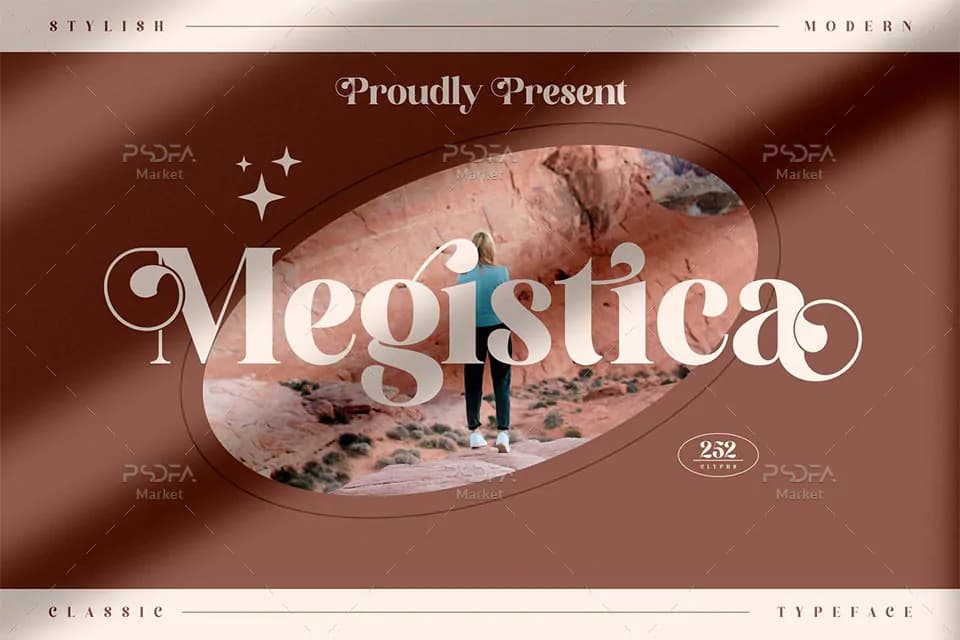 فونت انگلیسی کلاسیک و فوق العاده زیبای Megistica