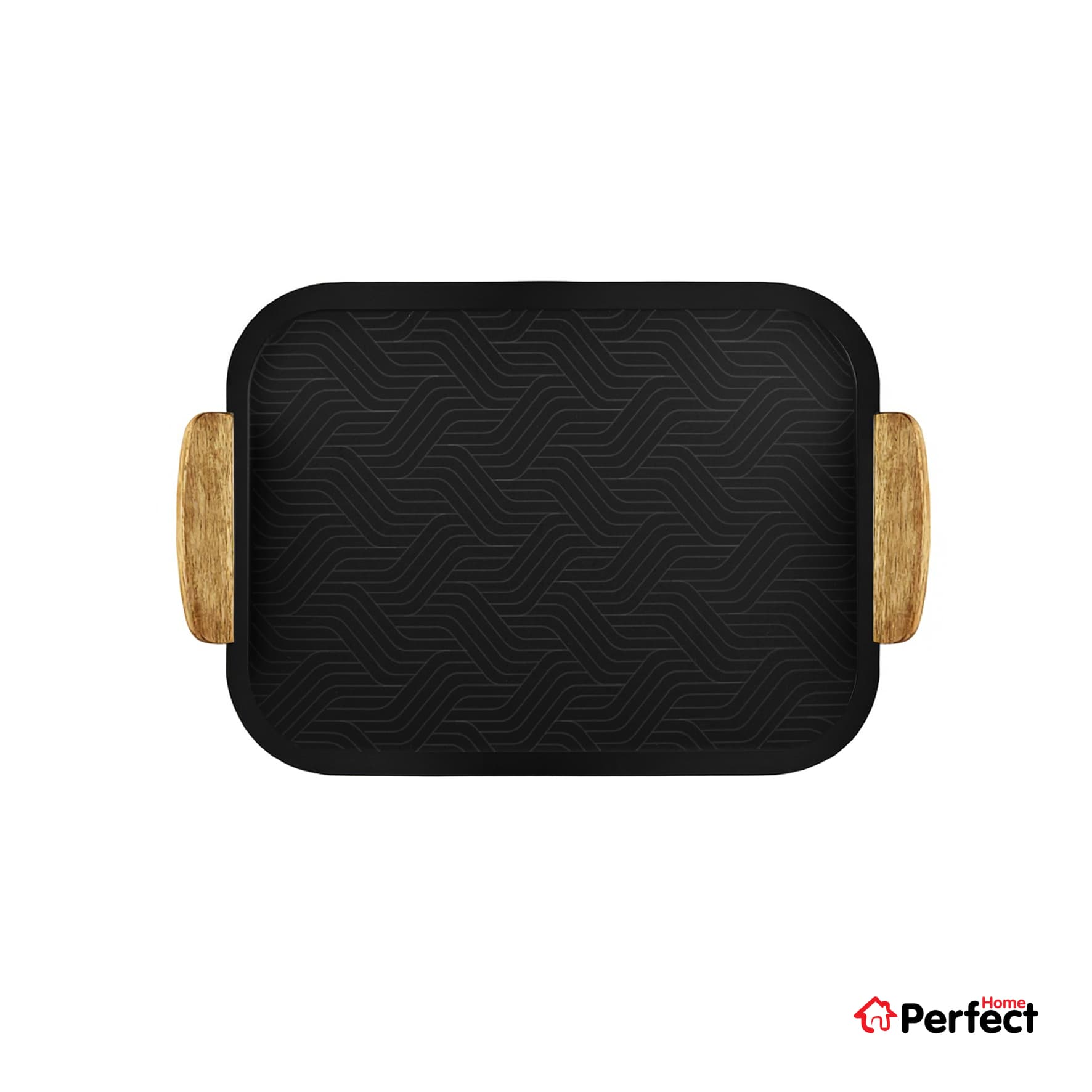 سینی فلزی PERFECTHOME مدل 6323 طرح بافت