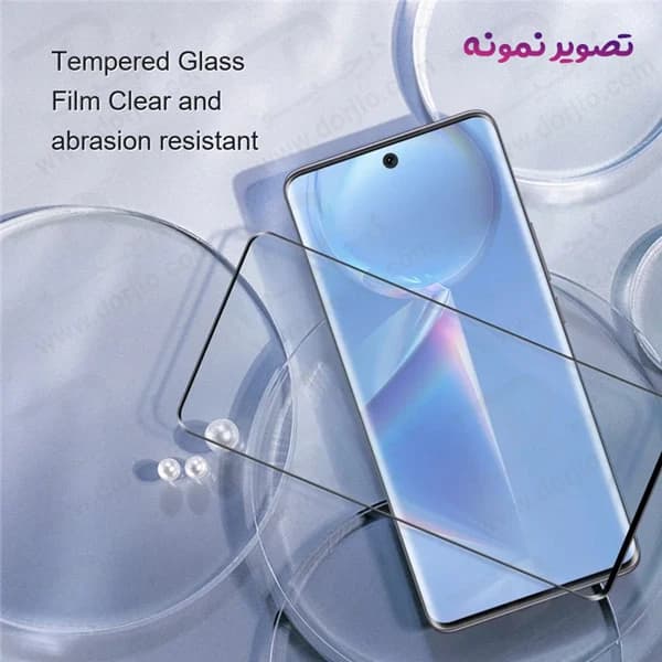 گلس فول چسب Edge تمام صفحه Honor Magic5 Lite مارک KUSA — تصویر ۴