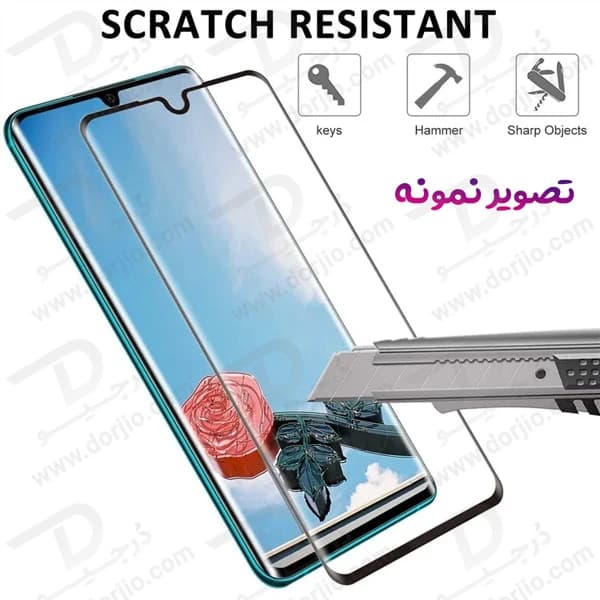 گلس فول چسب Edge تمام صفحه Xiaomi Mi Note 10 مارک KUSA — تصویر ۳