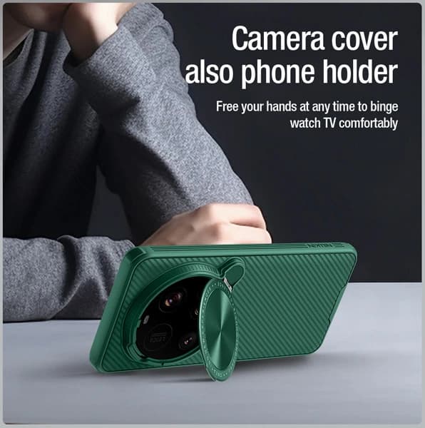 قاب ضد ضربه کمرا استند Xiaomi 15 Ultra مارک نیلکین مدل Camshield Prop — تصویر ۳