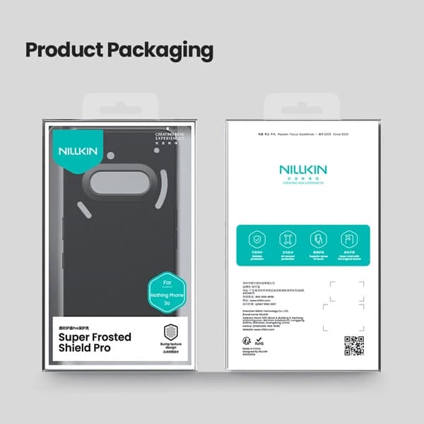 قاب ضد ضربه Nothing Phone 3a مارک نیلکین مدل Super Frosted Shield Pro — تصویر ۴