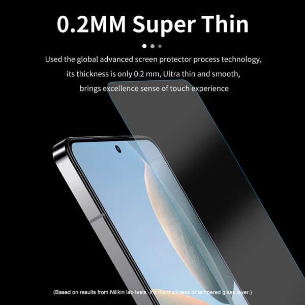 محافظ صفحه نمایش شیشه ای Xiaomi Redmi Turbo 4 مارک نیلکین مدل H+Pro — تصویر ۲