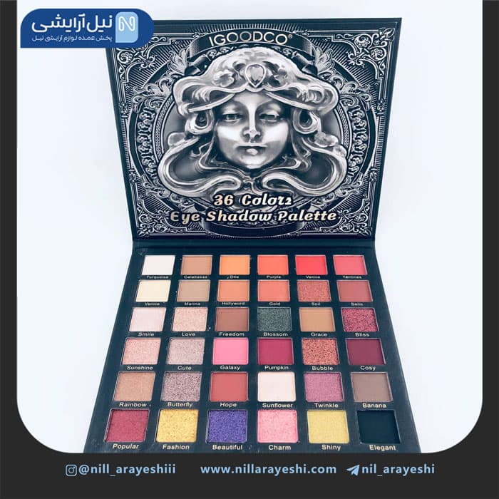 پالت سایه 36 رنگ‌ آیگودکو کد ms106